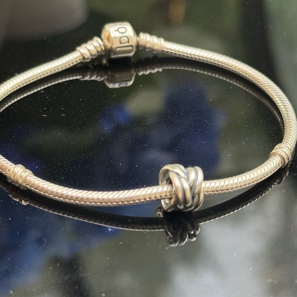 Authentic Pandora Forget-Me-Knot Charm